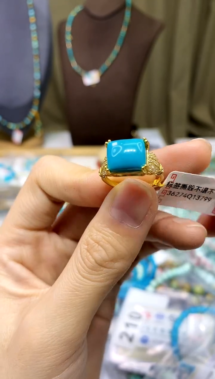 【闪购商品】绿松石未镶嵌戒指704