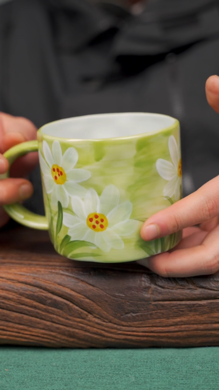 【闪购商品】瓷片81寻一缕瓷香杯釉下手工手绘瓷器