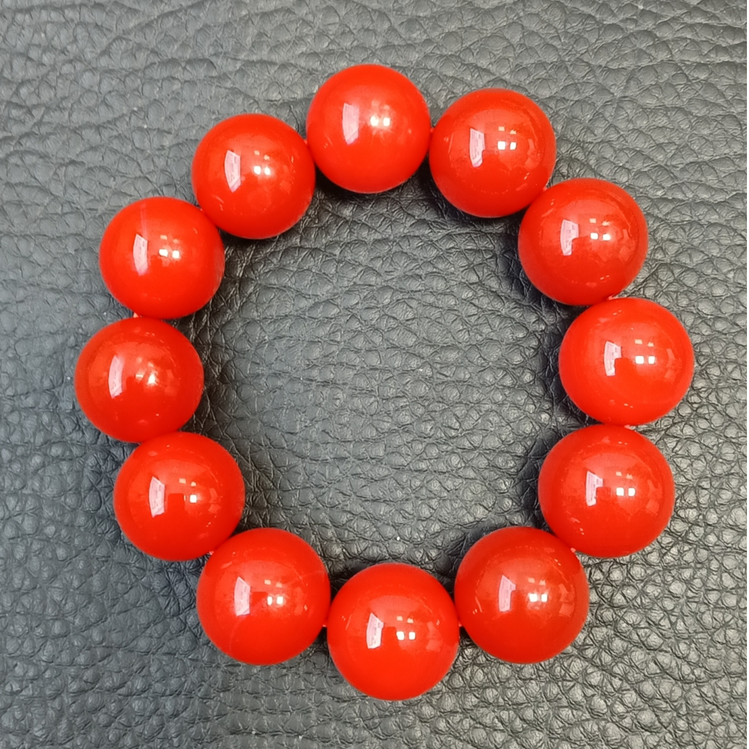 时尚百搭宝山锦红玛瑙手串男女同款2.0（多样性拍一发一）