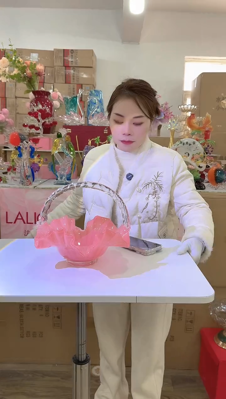 【闪购商品】琉璃迪喜花器-d-早38