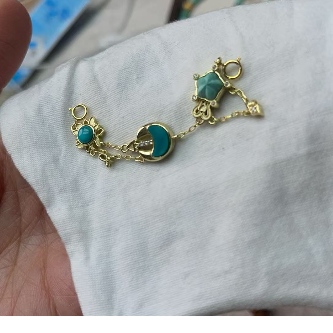 雅致家绿松石手工百搭（多样性发其一）绿松石雕刻件