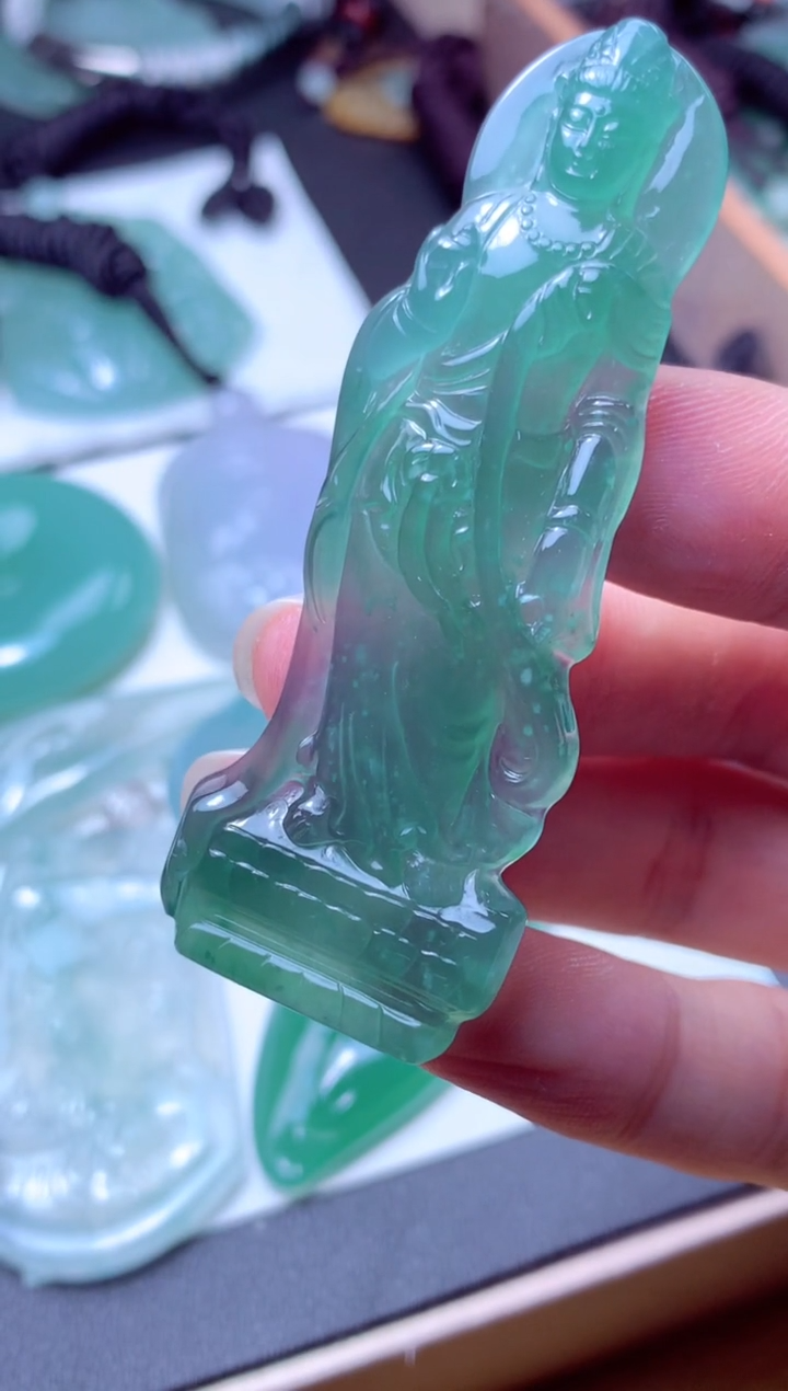 颈饰未镶嵌翡翠天然A货翡翠