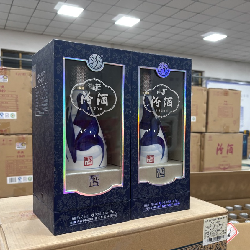 汾酒2016年53°青花15汾酒475ml 汾酒杏花村