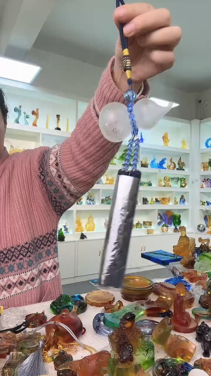 手工艺品琉璃白色香水葫芦