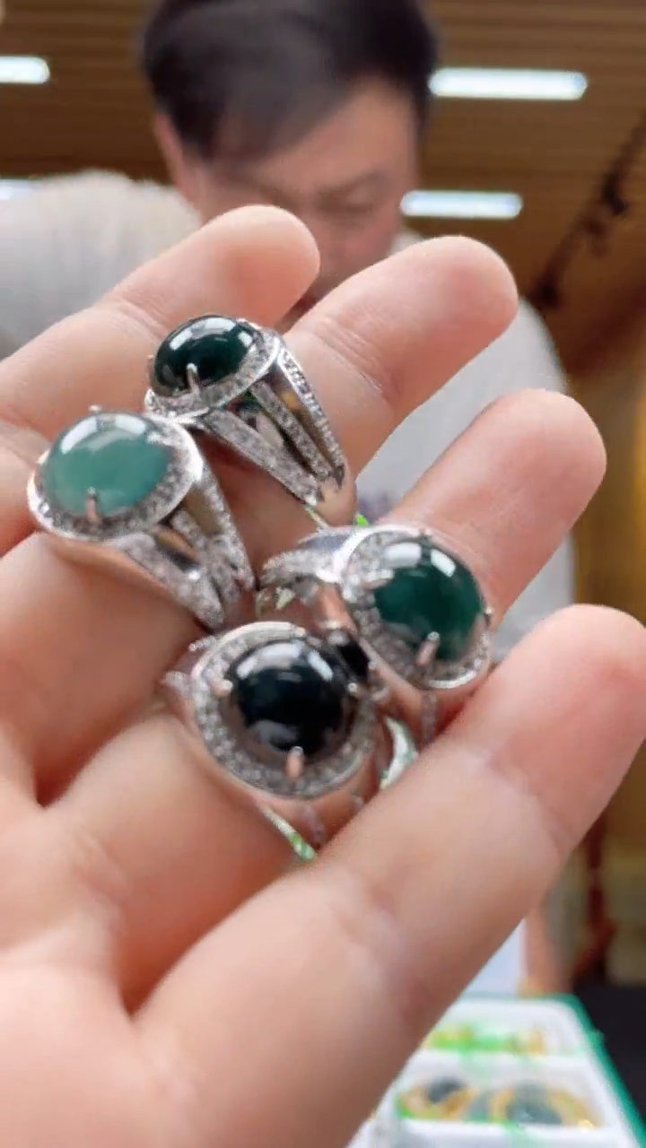 翡翠未镶嵌颈饰多样性发货（只发一件）x11