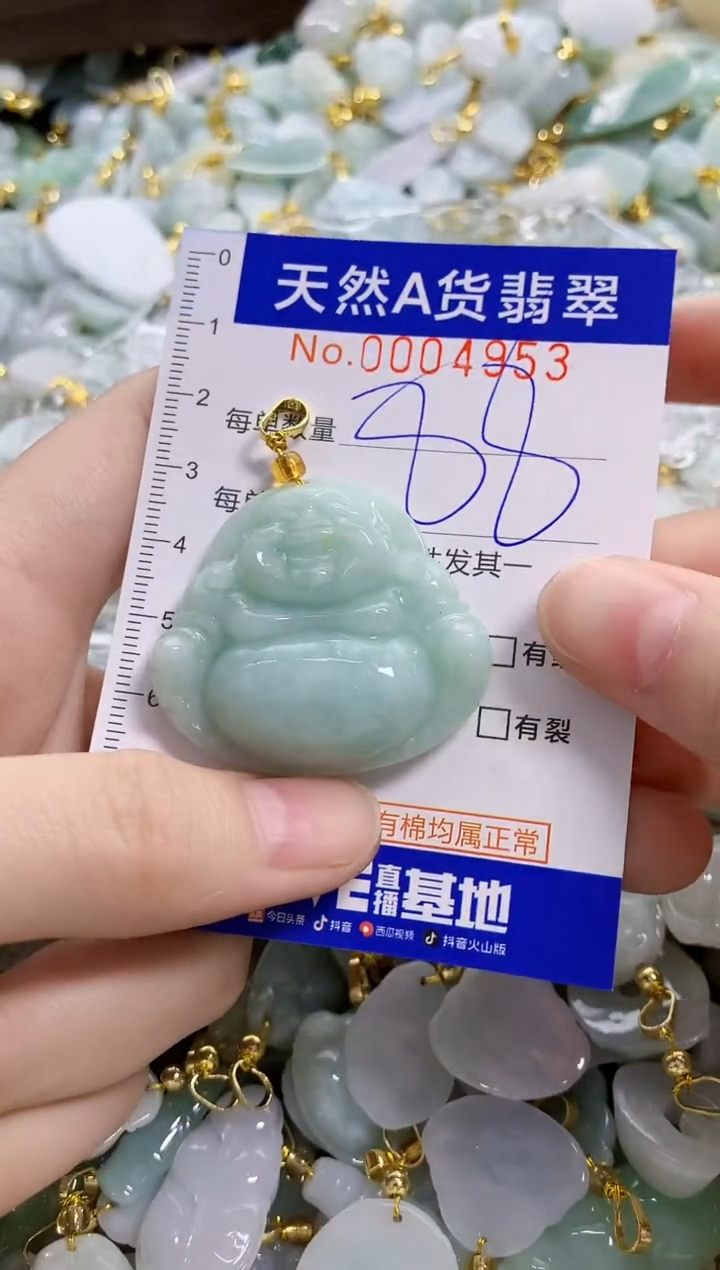 颈饰未镶嵌翡翠快***贝天然A货翡翠