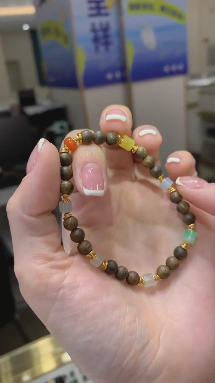 银S925镶嵌手链翡翠|不退不换