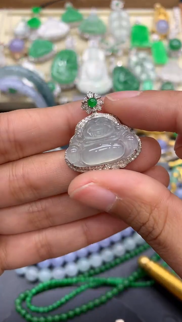 【闪购商品】翡翠颈饰18K金镶嵌280-中国好珍宝