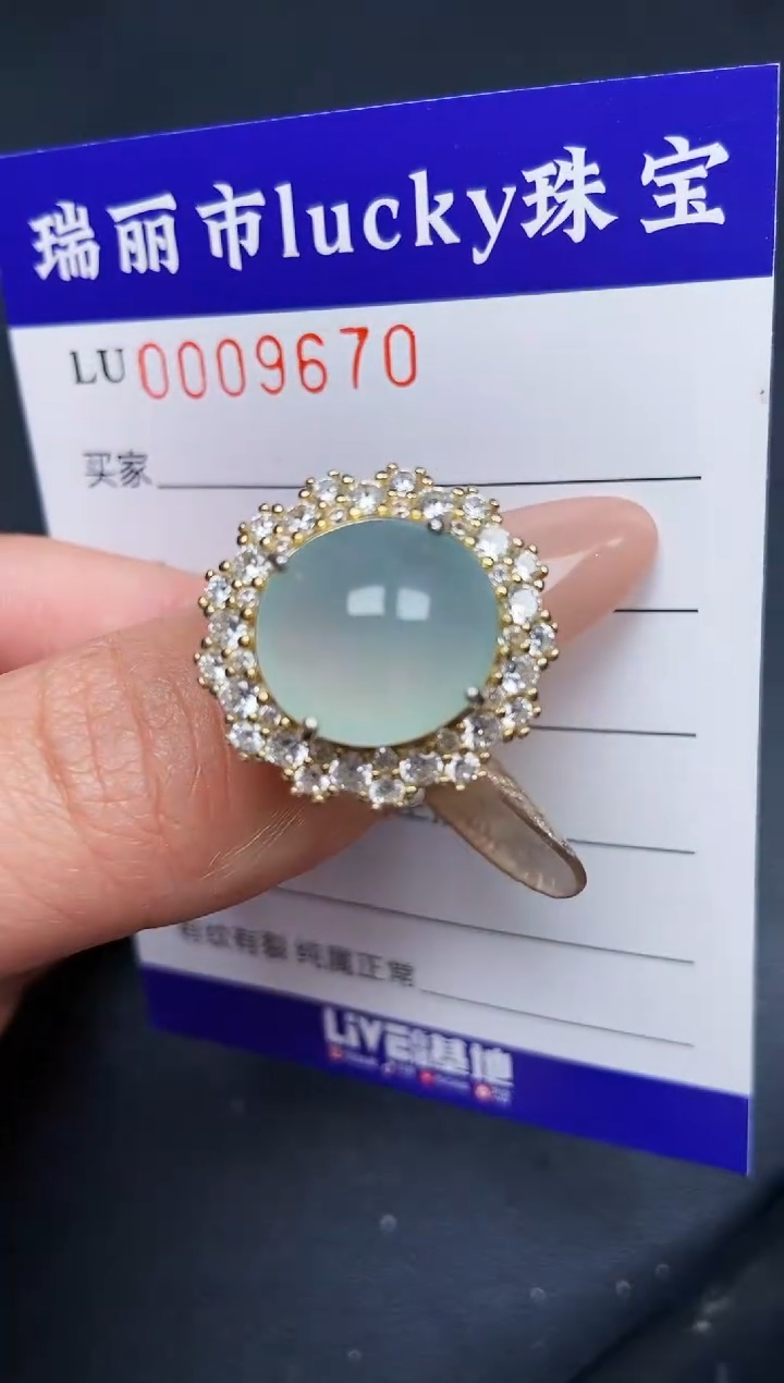 【闪购商品】翡翠颈饰银S925镶嵌9670