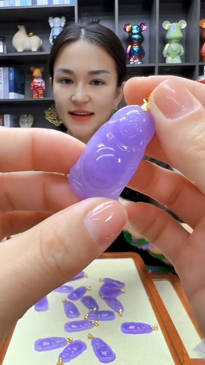 翡翠14K金镶嵌颈饰丹丹diy劲饰