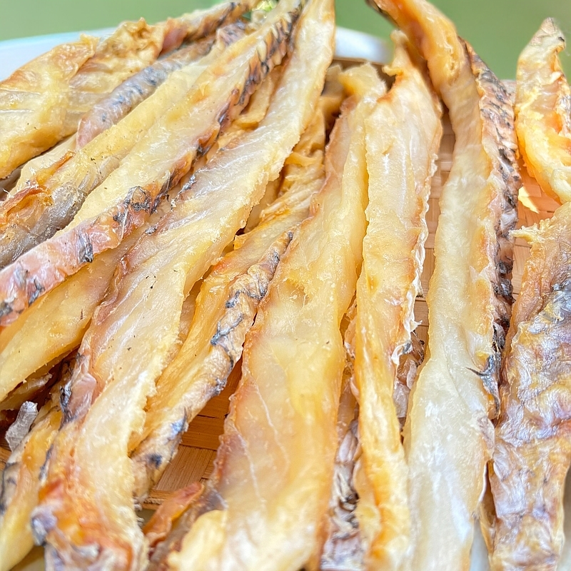 深海鳘鱼肉觞鱼干风干晾晒新鲜米鱼粒海鲜干货鱼肉条