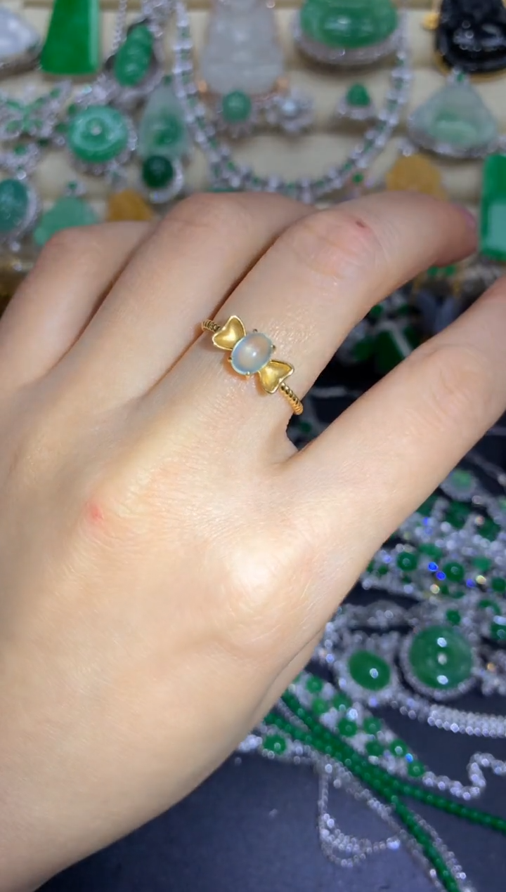 【闪购商品】翡翠戒指18K金镶嵌256-中国好珍宝