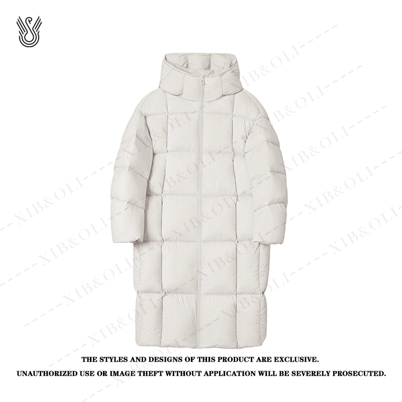 【JN商场同款】 25冬新品95白鹅绒极寒长款云感超轻连帽羽绒服JW