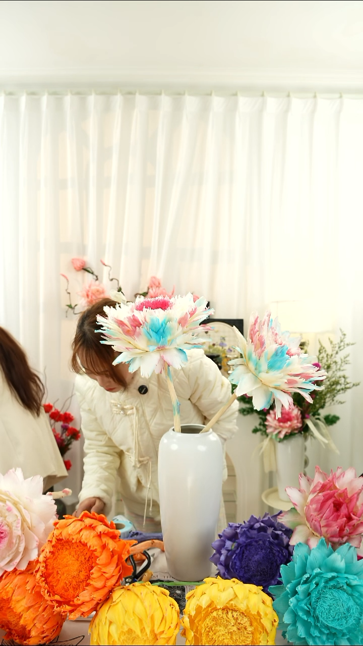 永生花  霸王花 两个头 【冰淇淋】A135