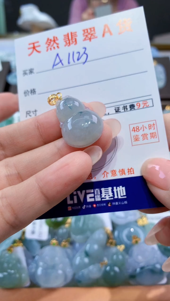 颈饰未镶嵌翡翠天然翡翠A货挂件 