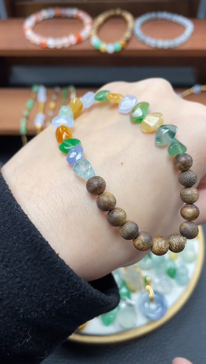 【闪购商品】翡翠套链未镶嵌一个   JK105