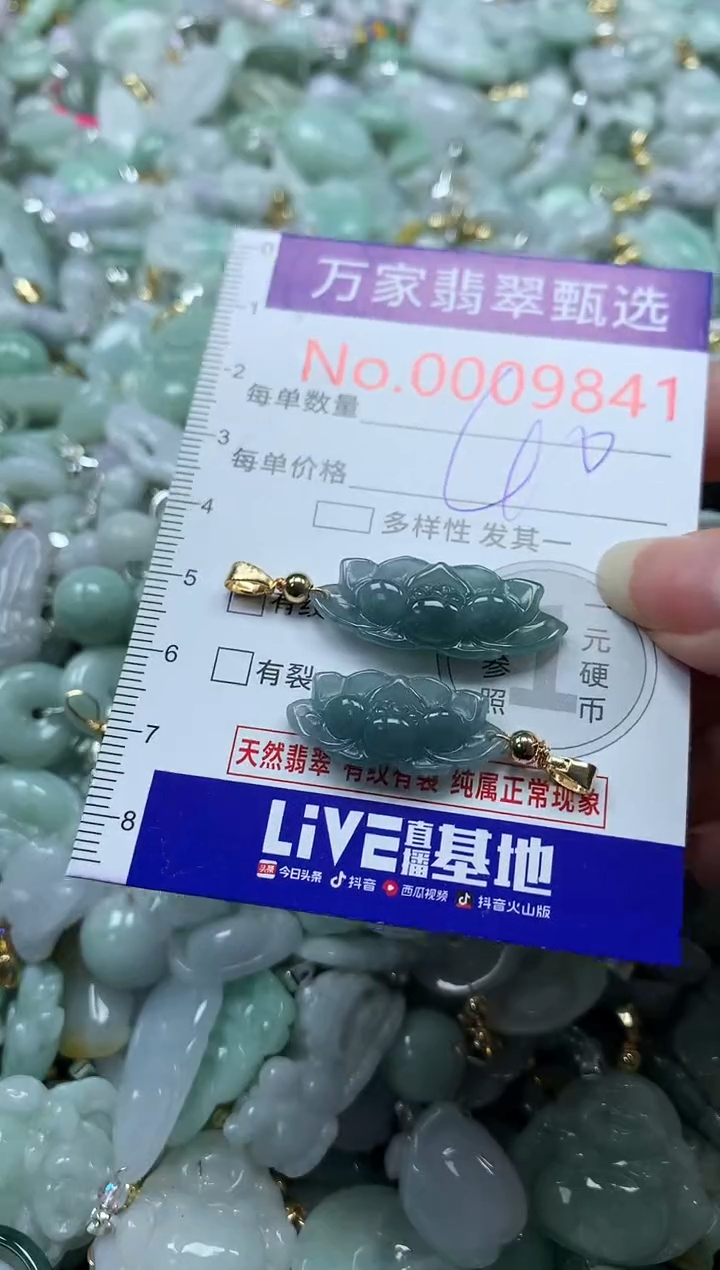 吊坠(不含链)未镶嵌翡翠9841