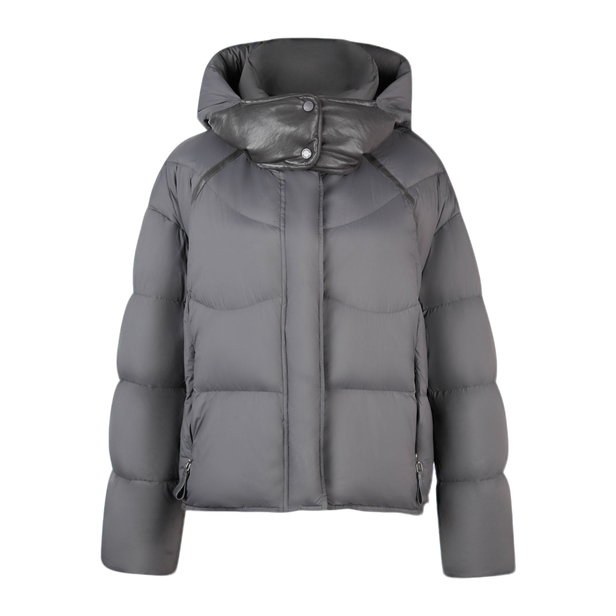 梦燕秋冬女款锁温御寒保暖舒适廓形连帽立领休闲鹅绒服7CY11B5010