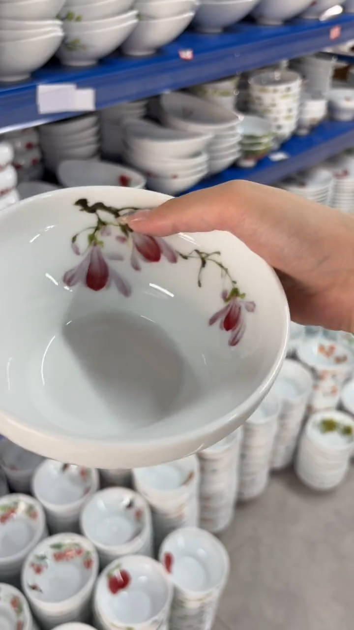 瓷片景德镇陶瓷食品级手绘釉中彩-葫芦碗