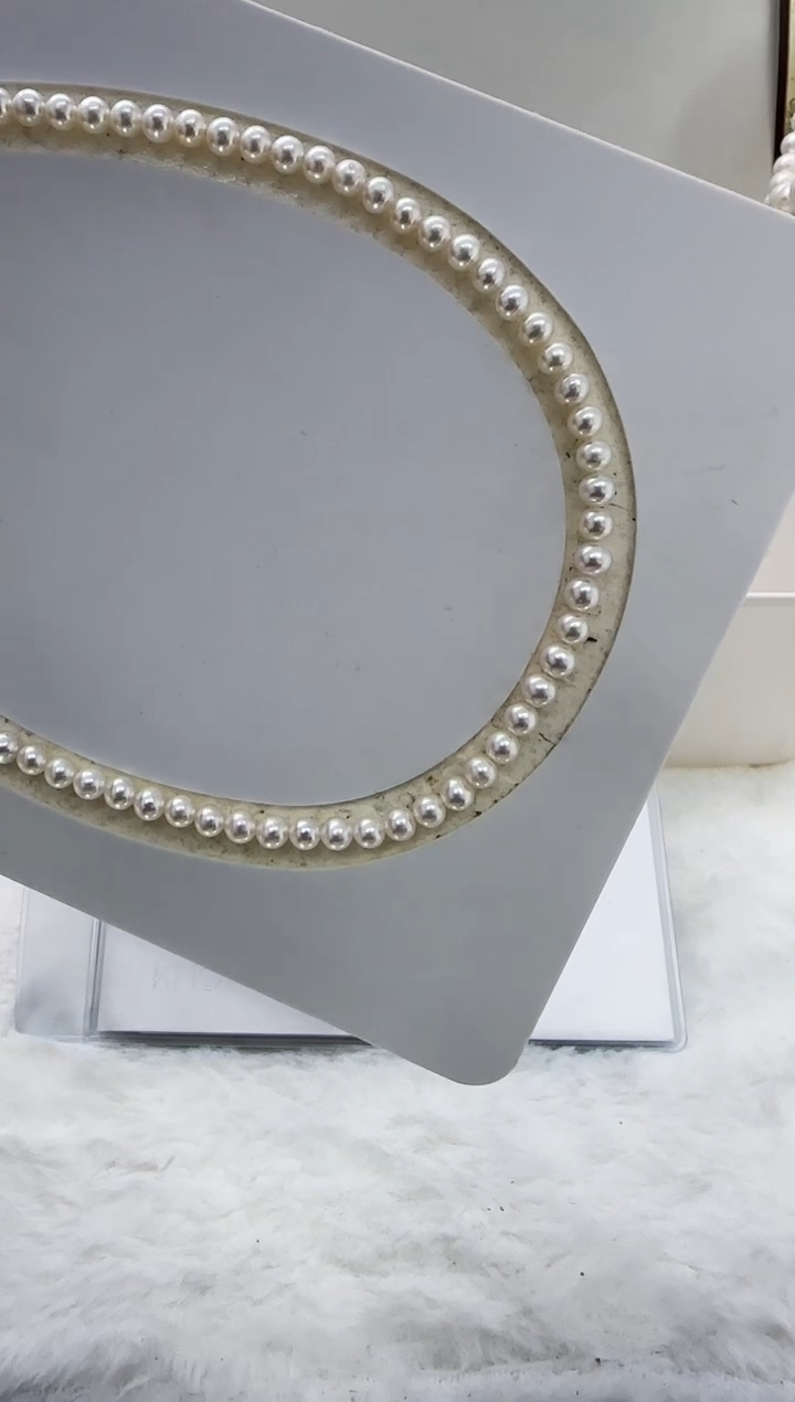 【闪购商品】淡水珍珠DA银S925镶嵌ss045 项链带大证5