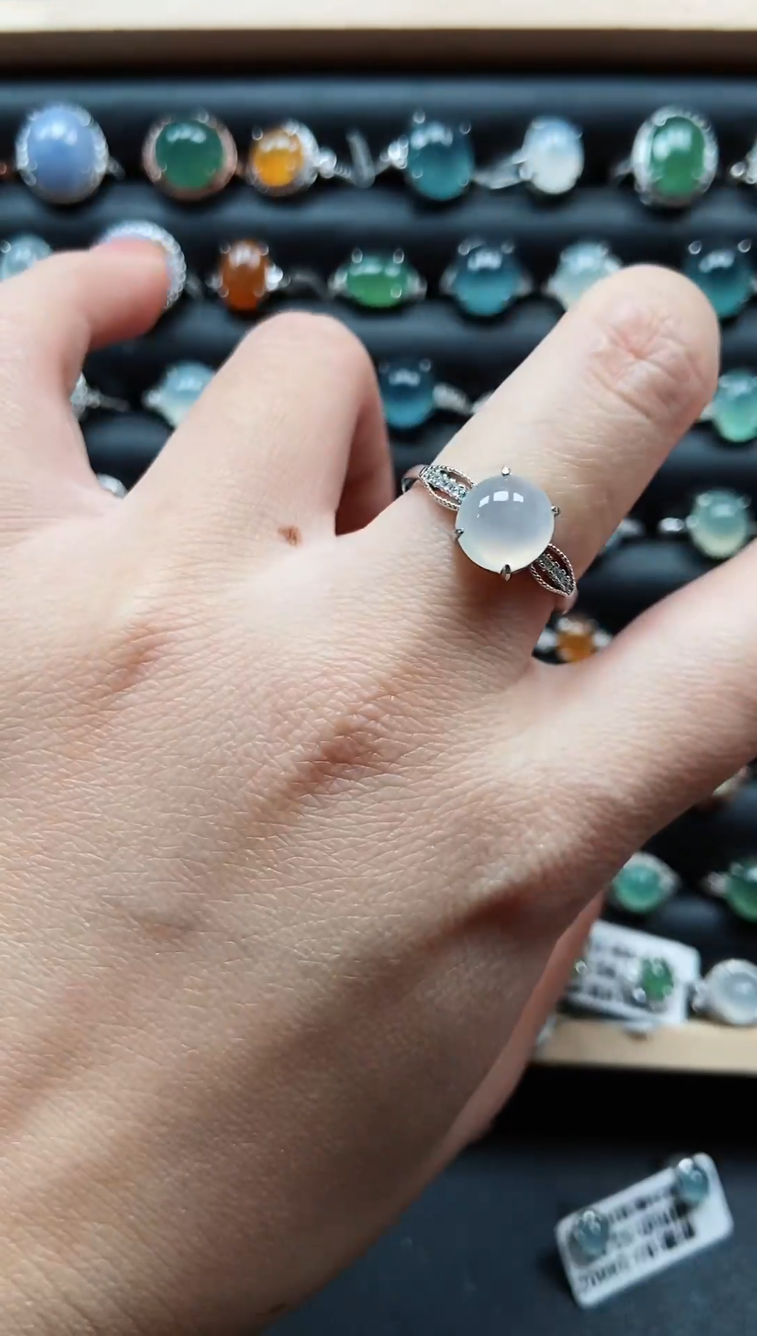 【闪购商品】翡翠戒指银S925镶嵌333333333