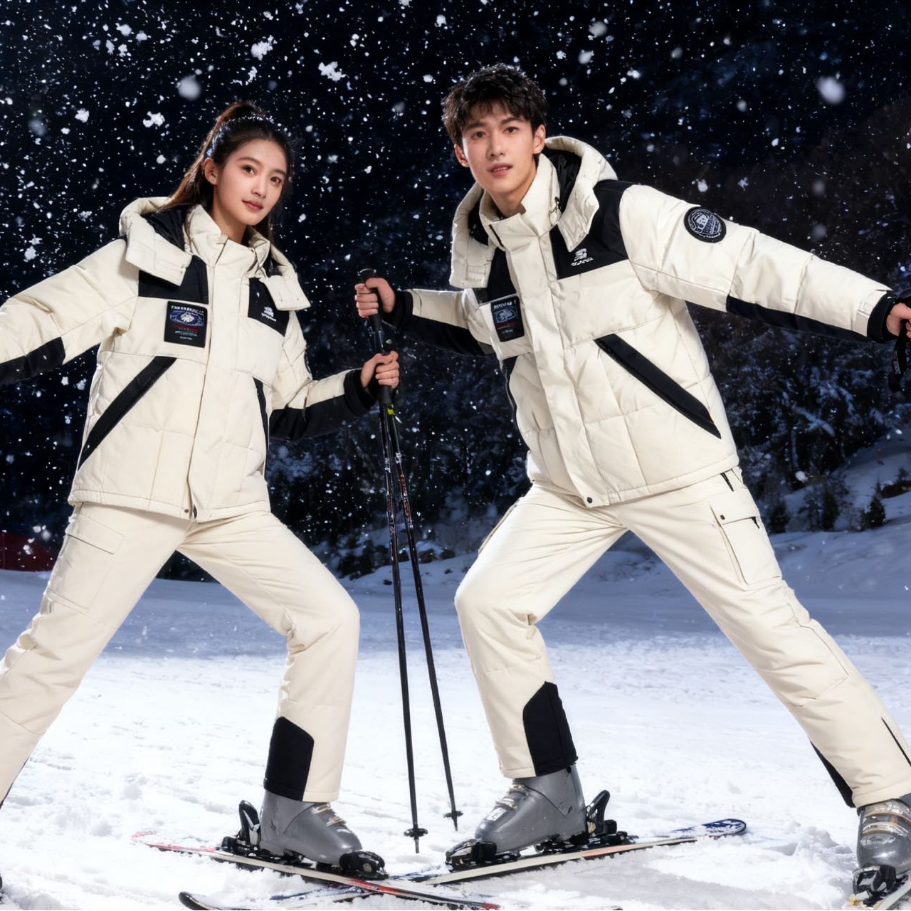 1739高端专享儿童冬款羽绒服杏色（瑕疵款）