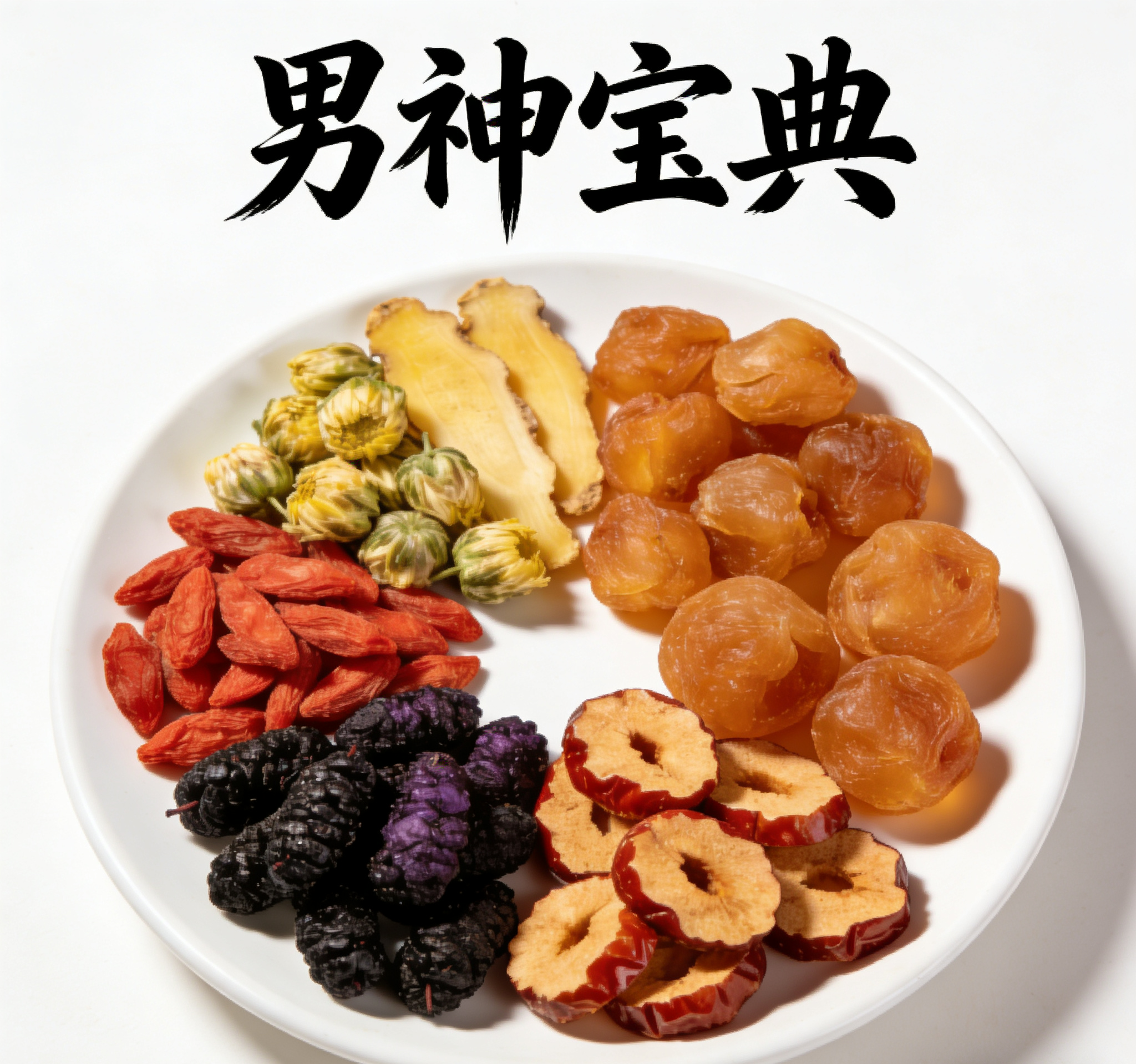 黄精胎菊枸杞桂圆桑葚红枣男神宝典