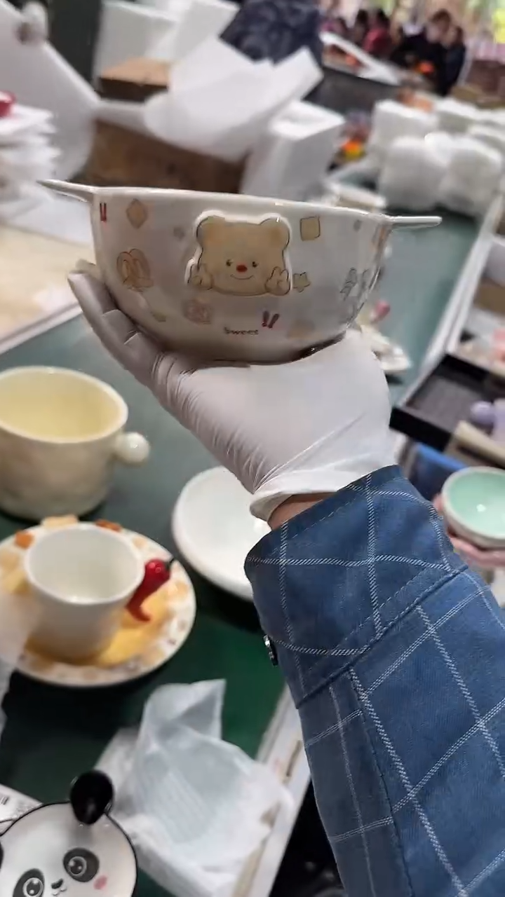 陶瓷小熊双耳 微瑕凑满20元包邮