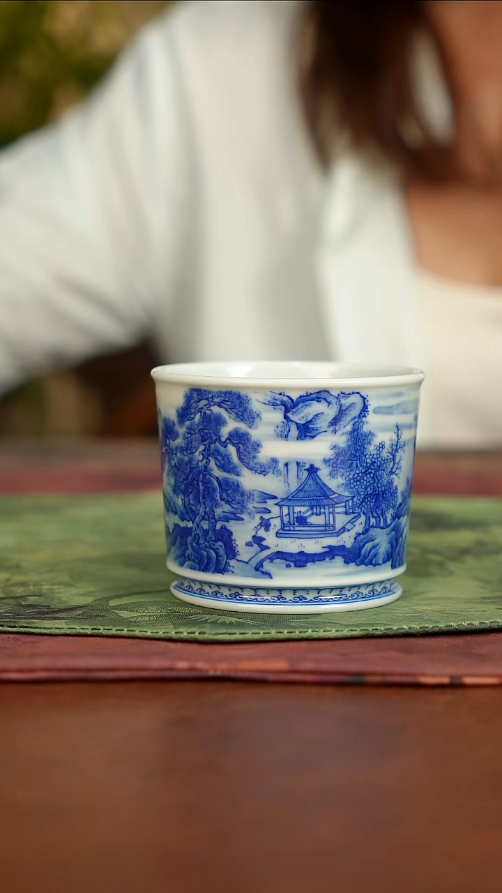 杯子昱清柴窑景德镇手工茶器