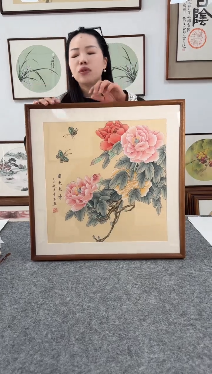 书法青石16-53*53绘画手绘同款