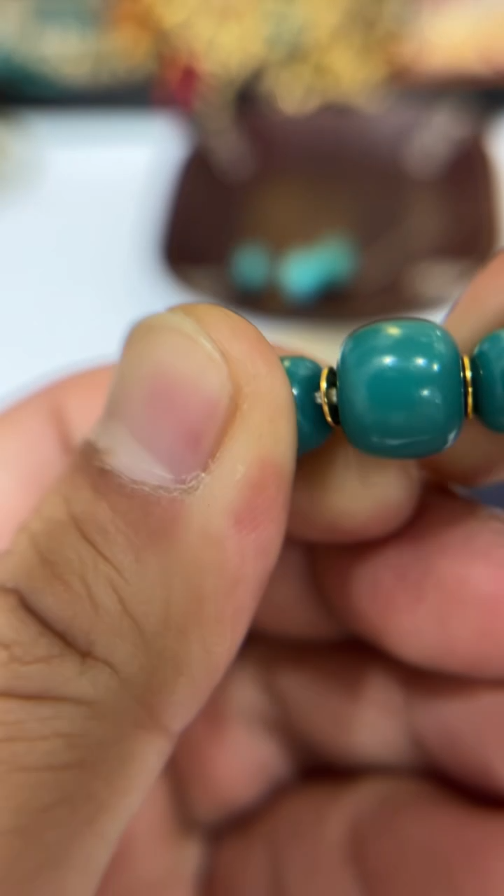 【闪购商品】绿松石珠未镶嵌珠