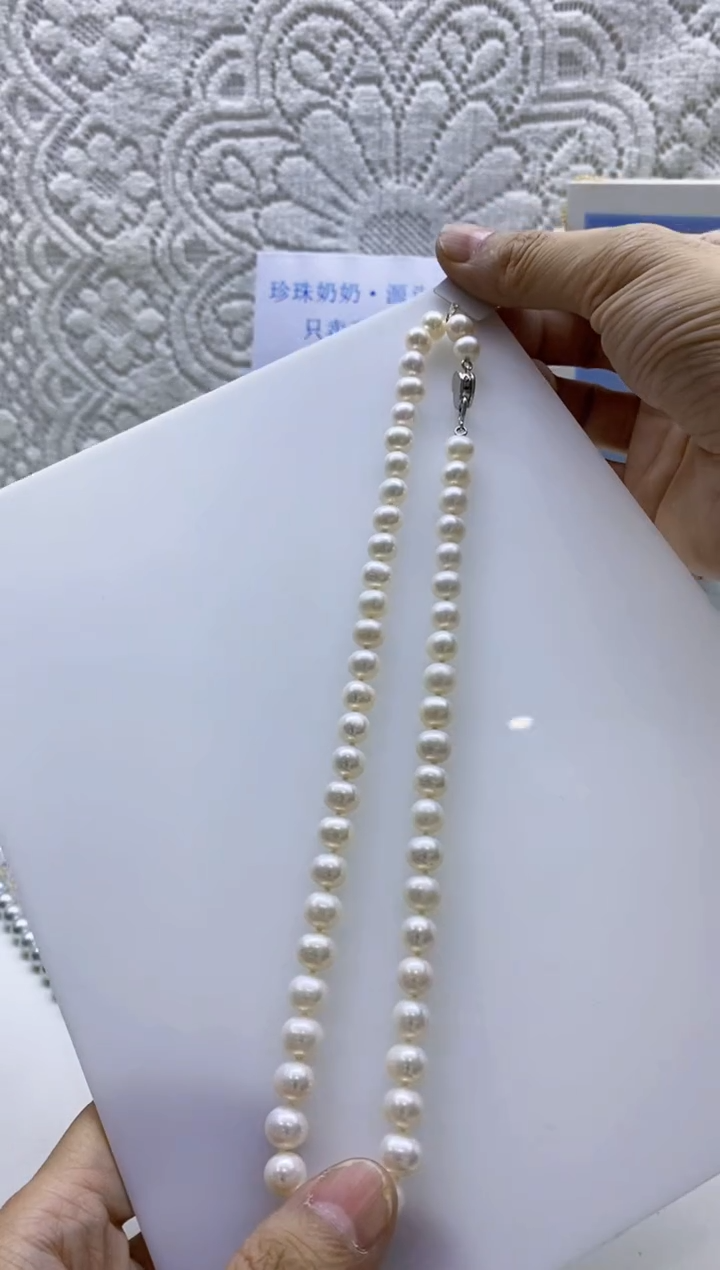 未镶嵌淡水珍珠BG珍珠串链@@c1222