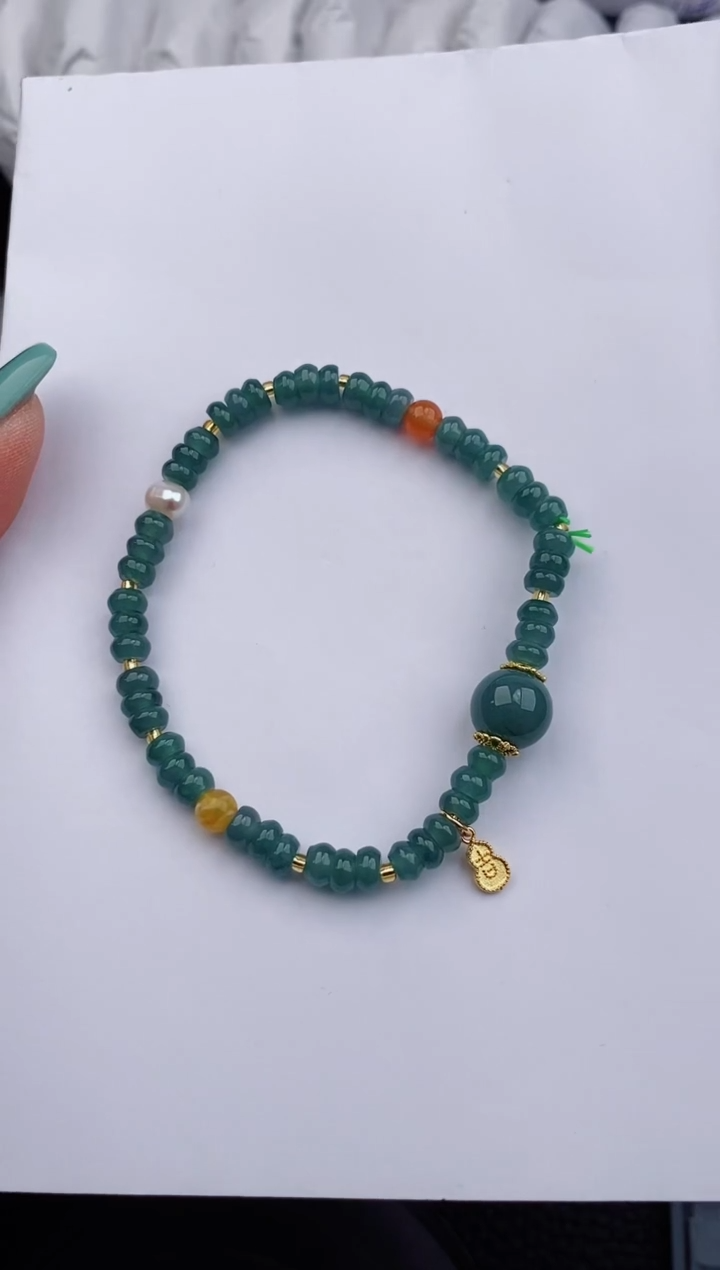 【闪购商品】翡翠手链未镶嵌555微色差T