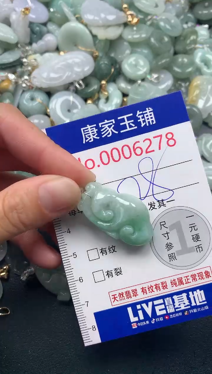 吊坠(不含链)未镶嵌翡翠6278