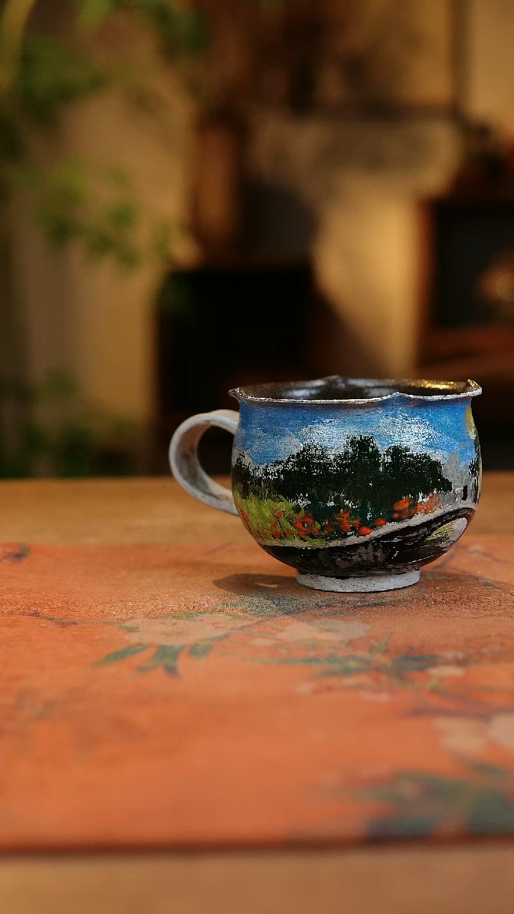 【闪购商品】瓷片1953景德镇手工手绘釉下彩高温瓷