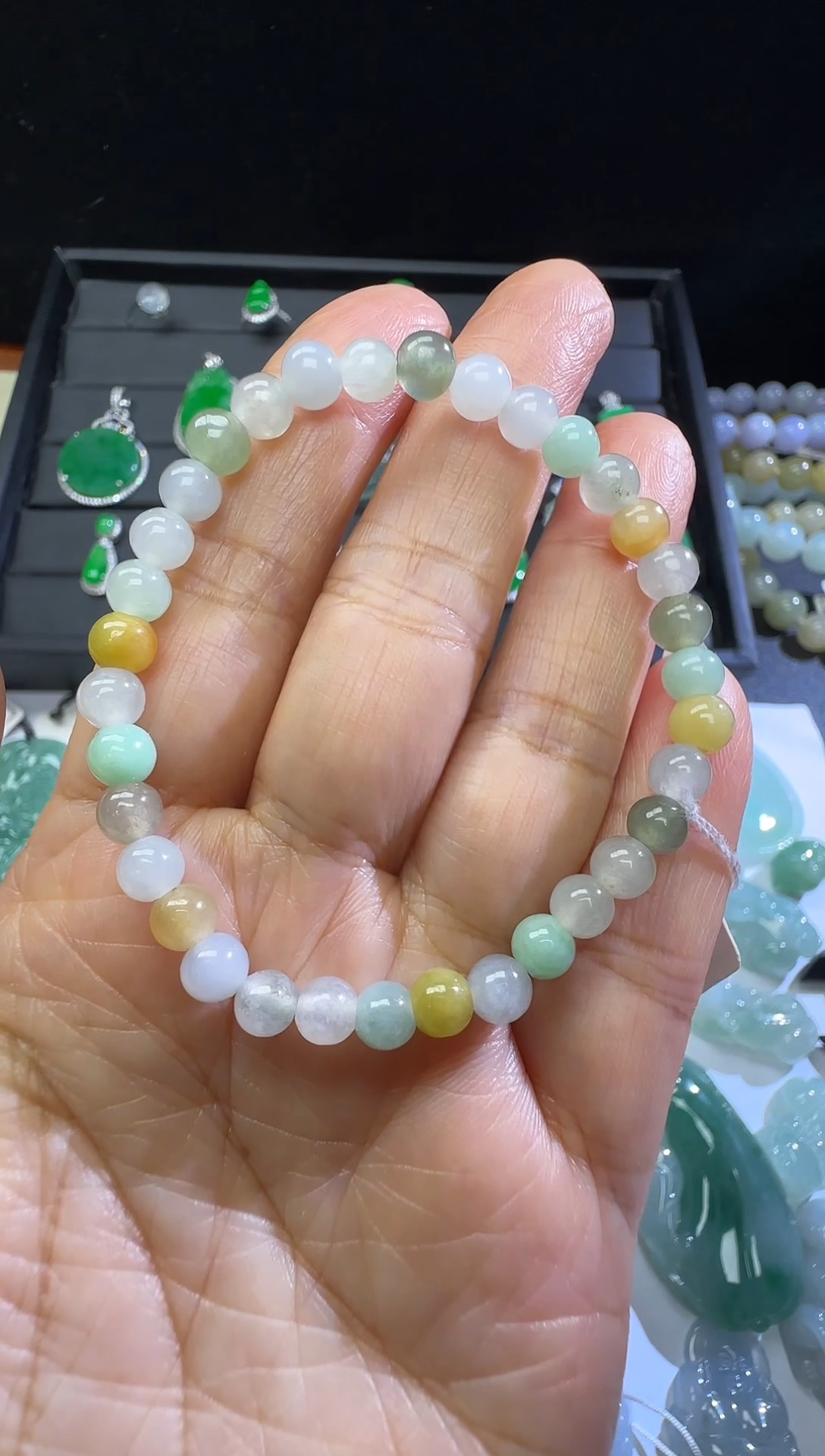 【闪购商品】翡翠手串未镶嵌多宝手串卡5.6mm