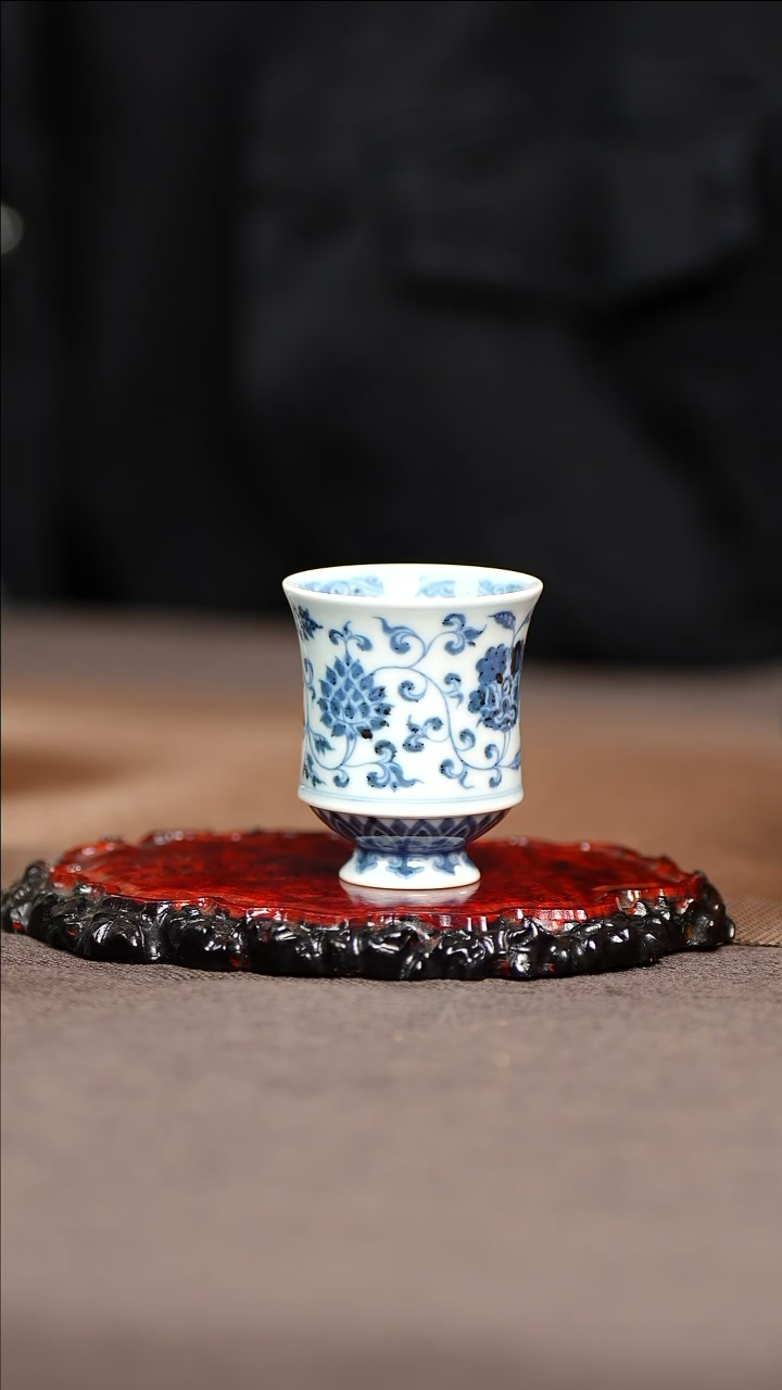 其他陶瓷景德镇陶瓷四季花卉单杯