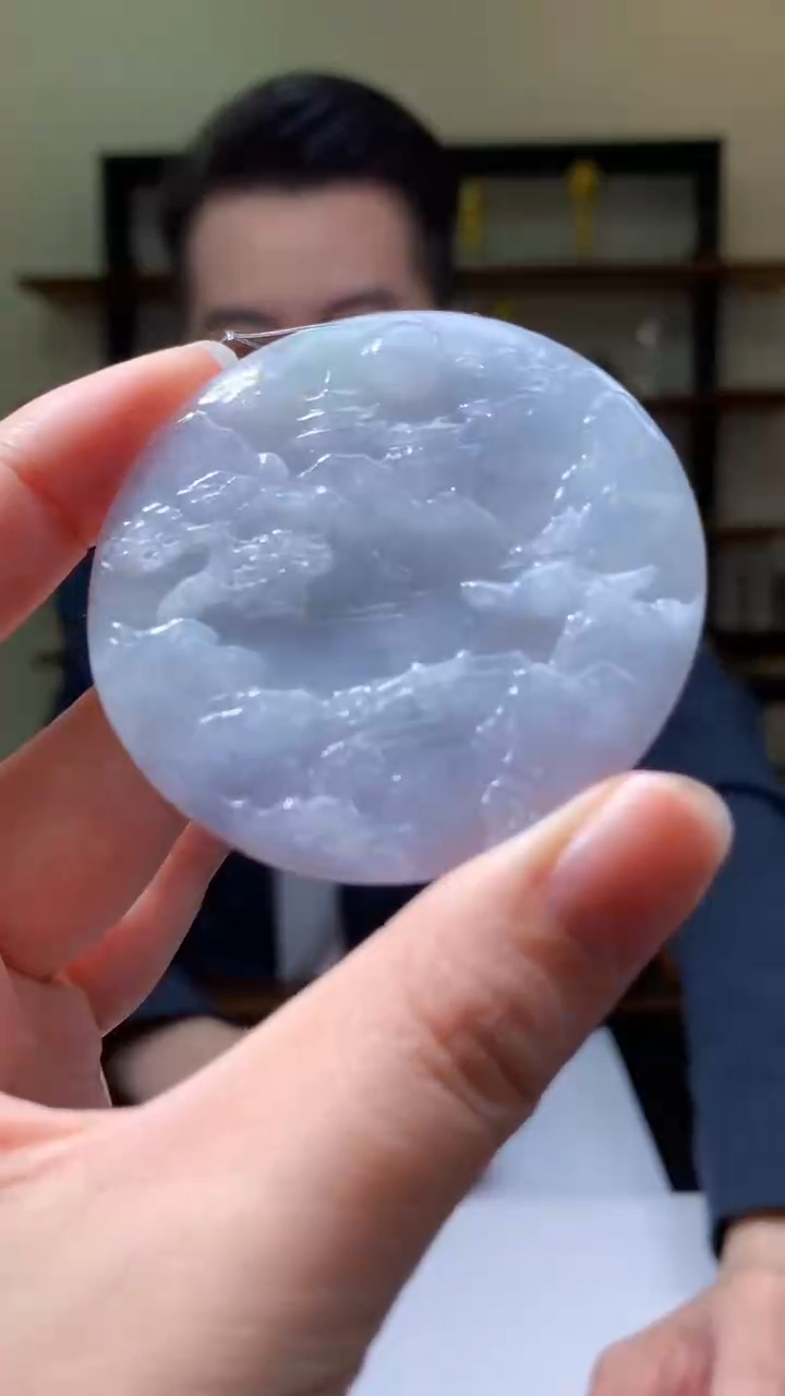 【闪购商品】定制翡翠未镶嵌8046yx-毛货挂件96