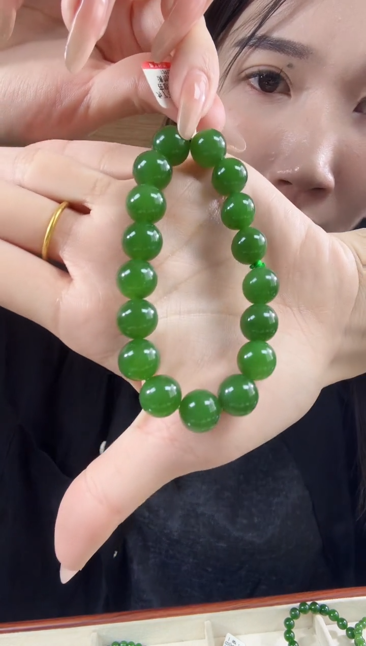 和田玉（碧玉）未镶嵌颈饰11.7无矿单圈