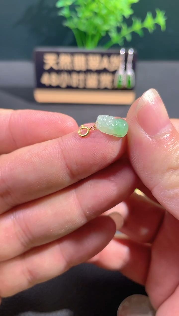 【闪购商品】翡翠颈饰18K金镶嵌翡翠