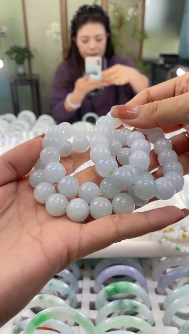 未镶嵌手串翡翠大圆珠   多样性发货发一件