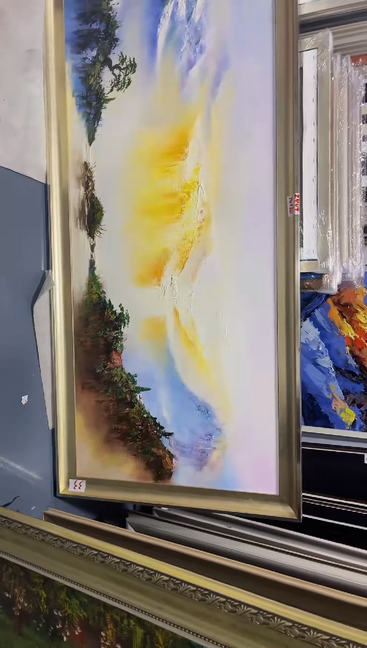 【闪购商品】油画90号  80*190 山水-手绘油画