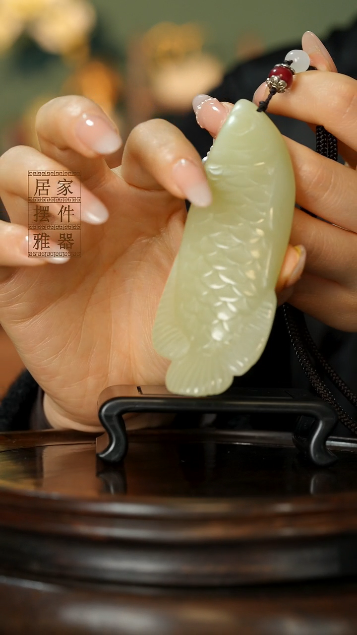 玉《金龙鱼手把》摆件