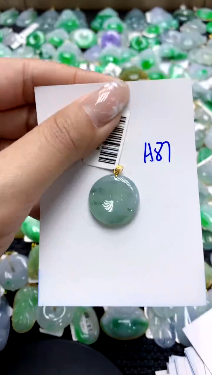 【闪购商品】翡翠颈饰18K金镶嵌111111111111