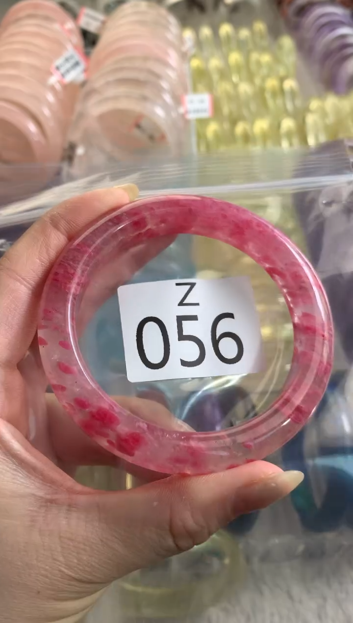 未镶嵌珠宝半成品水晶黑**虹056-60