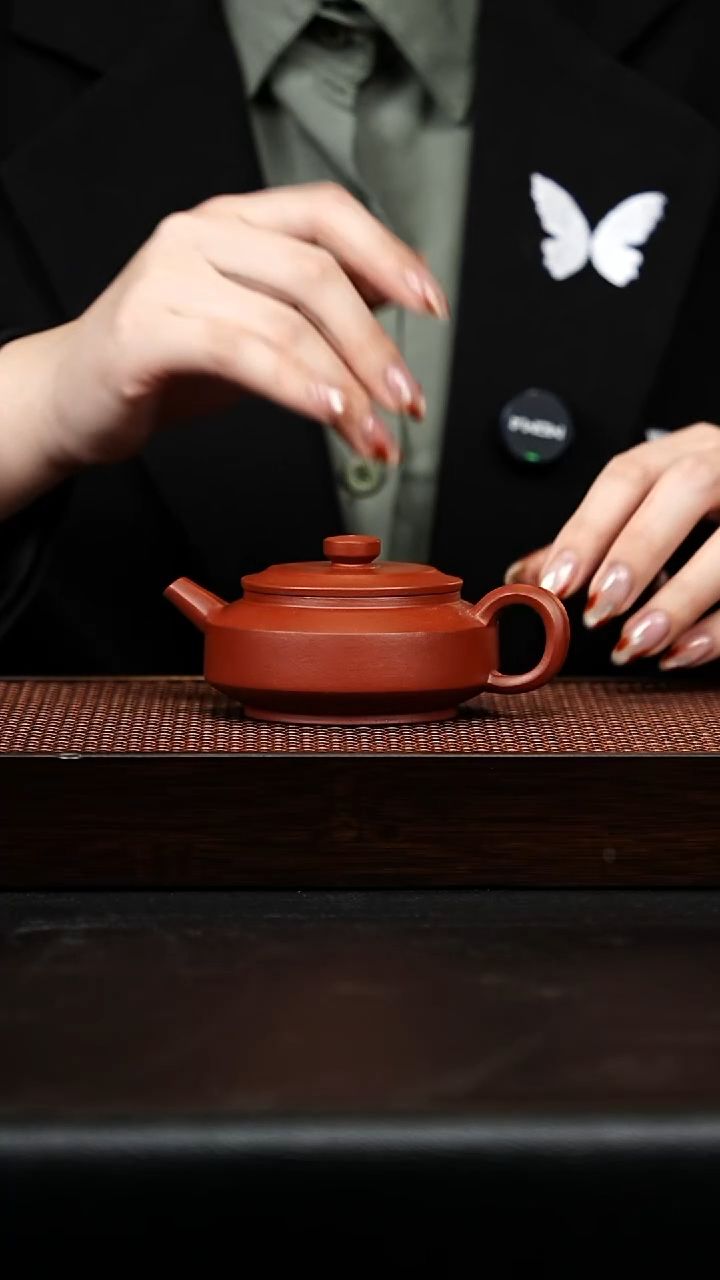 茶壶紫砂双线竹鼓