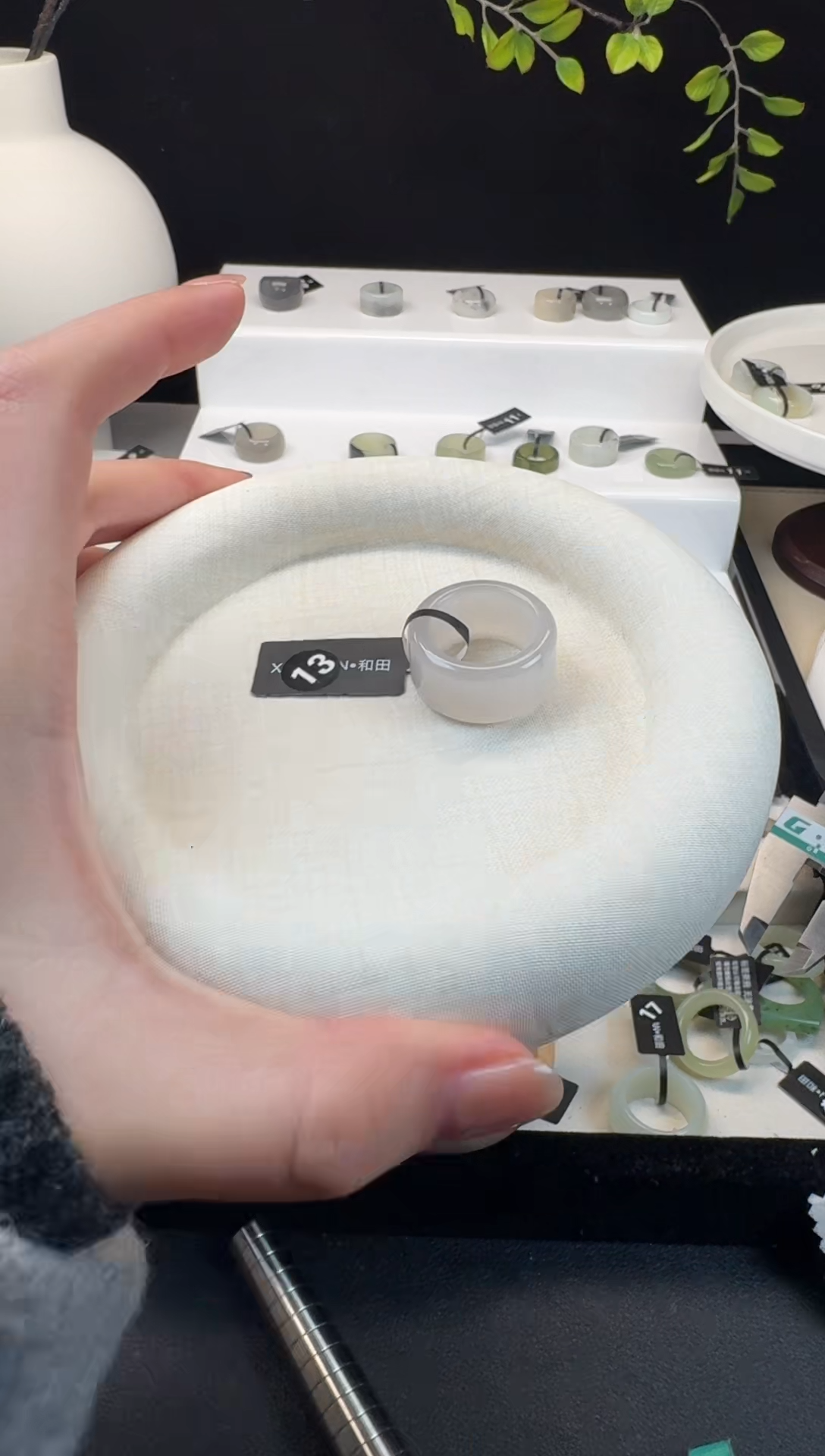 【闪购商品】和田玉戒指未镶嵌12