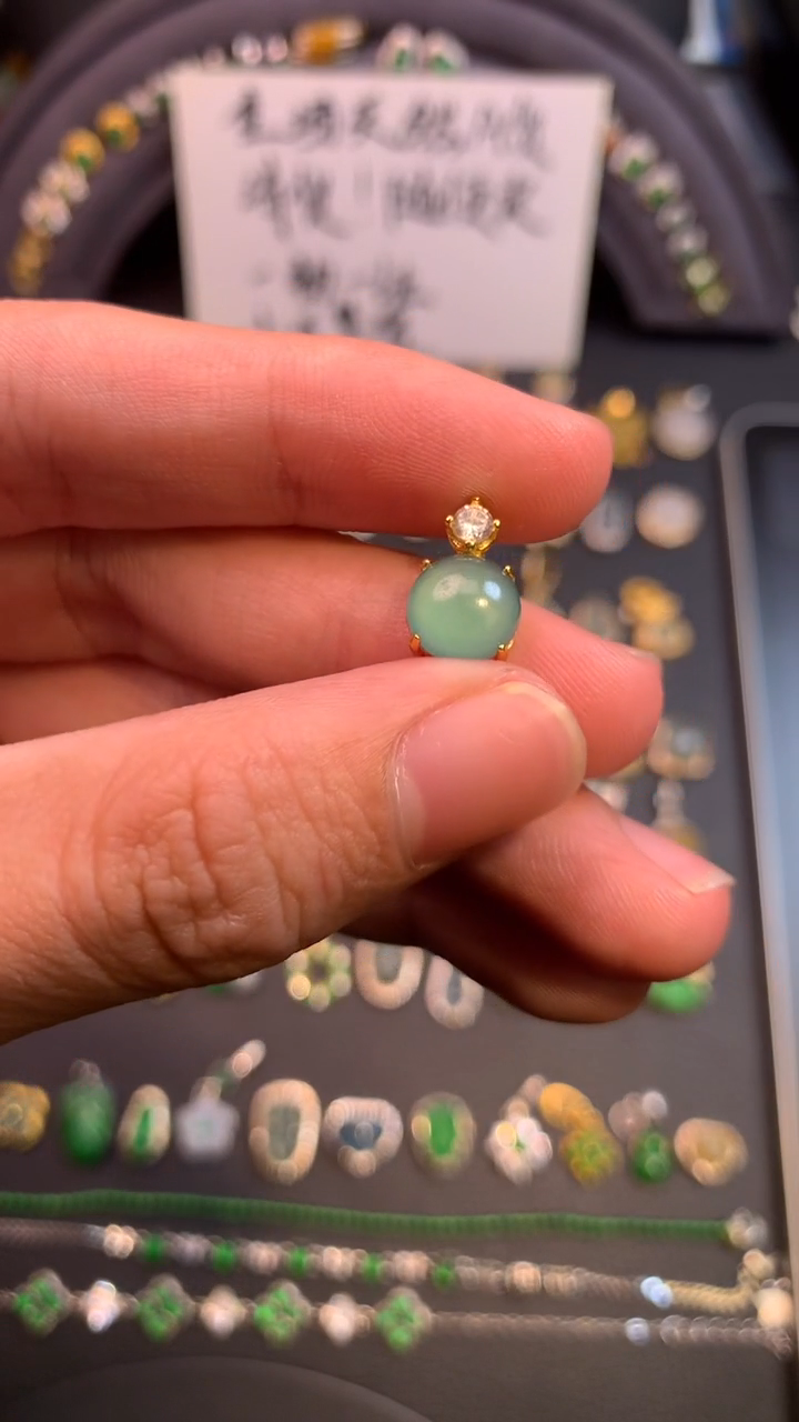 颈饰银S925镶嵌翡翠1