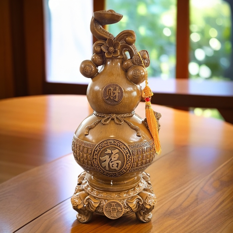 【新人福利】百福如意旋转葫芦大号公司店铺桌面玄关博古架客厅卧室