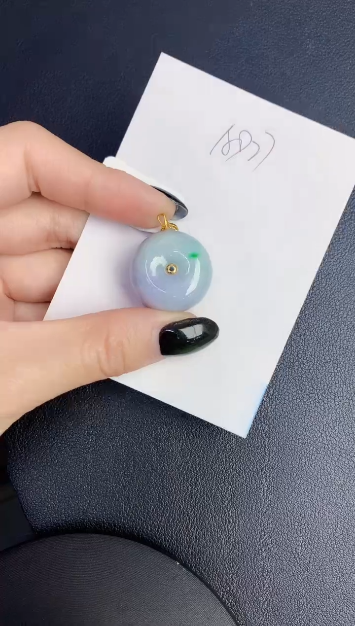 【闪购商品】翡翠颈饰18K金镶嵌0000000000